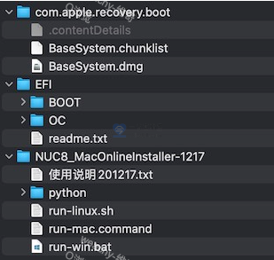 NUC8豆子峡谷（NUC8i5BEH）配BCM94360CS2网卡黑苹果安装macOS在线安装教程及工具